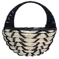 Gardener Select 14" Wall Basket White With Black Handle 20/CS