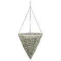 Gardener Select 14" Cone Hanging Basket White Wicker 20/CS