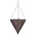 Gardener Select 14" Cone Hanging Basket Dark Brown Wicker 20/CS