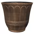 Grower Select 13.00 Scalloped Flare Planter Warm Copper 4.1gal 25/CS - 13in OD x 11.5in H