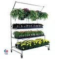 Poly-Tex Tri-Step Display Includes Casters & Purlin