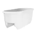 Apollo 24" Dual Deck Rail Planter White