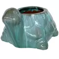 MCarr 13.4" Turtle Planter Milky Blue