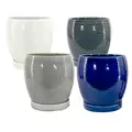 MCarr 16PC 5.3" Egg Cache Pot w/ Saucers