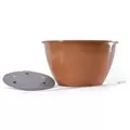 BLD 12" Hanging Basket Terra Cotta w/ Wire Hangers 25/CS