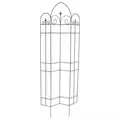 Panacea 72"x24" Offset Finial Trellis Black