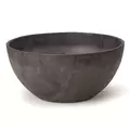 Artstone Napa 10" Bowl Planter Black