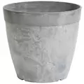 Artstone 8" Round Dolce Planter Grey