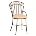 Deer Park Imperial Chair With Tan Cushion Black