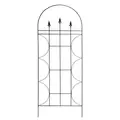Deer Park 72" x 30" Finial Trellis Black