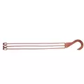 DLN E10L LONG 3 STRAND PLASTIC HANGER CLAY 50/BG 9BG/CS
