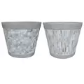 MCarr 32pc Light Cement Mosaic Round Planter Pallet