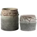 MCarr 54pc Farm Pail Planter Pallet Grad Rustic Blue