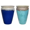 MCarr 12pc Tall Wide Mouth Jar Planter Pallet Mixed Colors
