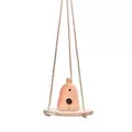 Primitve 8" Hanging Hardwood with Jute Hanger