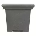 HC 24" Terrazzo Square Planter w/ Heavy Rim Black Granite Akro Mils