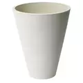 Algreen 11"x14" Round Ribbed Planter Whitesand