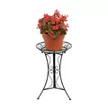Deer Park Sunburst Round Plant Stand Black