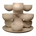 HC 8" Pixie Succulent Stacking Planter Artisan Taupe