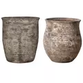 MCarr 36pc Round Planter Pallet Weathered Dark Brown