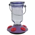 Perky Pet 16oz Glass Top Fill Hummingbird Feeder Lavender Field