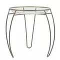 Plastec 12" Metal Main Street Plant Stand w/Scroll Taupe