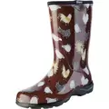 Sloggers Womens Boot w Trim Chicken Print Red Size 6