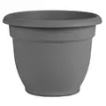Bloem 10" Ariana With Grid Planter Charcoal