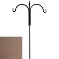 AGW 90"x24" Square Tall Double Shepherd Hook w/ Finial Bronze