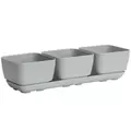 Majestic Trio Planter Grey Herb & Succulent Planter