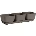 Majestic Trio Planter Taupe Herb & Succulent Planter