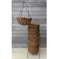 Oregon Wire Pop Rack For 14" Diamond Hanging Baskets Display Rack, Black, Includes 25 Baskets