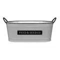 Panacea 16" Oval Feed & Seed Planter White