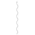 Panacea 60" Rustic Spiral Plant Support Rust