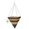 WSP 14" Brushwood & White Rattan Square Cone