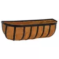 WSP 24" Forge Trough Planter With Coco Liner