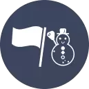 Winter Marking Flags