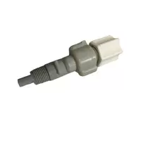 051466 Beta Technology Straight Rinse Injector, 1/4 In. Tube Conn, 1/8 In. MNPT Pipe Conn