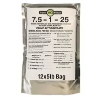 7.5-1-25 Organic Fish Fertilizer Made From Cod Fish Hydrolysate Case (5lb-12 Bags)