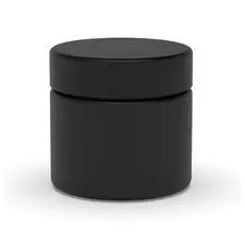 2 oz Child Resistant Matte Black Glass Jars