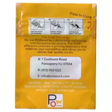 Clear / Gloss standup Pouch with Child-Resistant Zipper