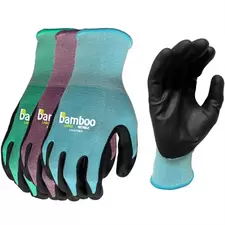 BGC Bamboo Gardener Assorted Colors L Ladies Nitrile Palm