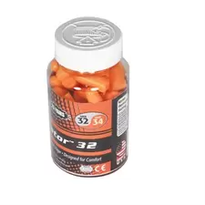 BGC 25pr Jar Taper Foam Earplugs Orange