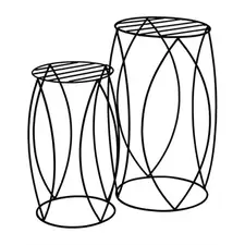 AGW UrbanGarden Round Table Matte Black