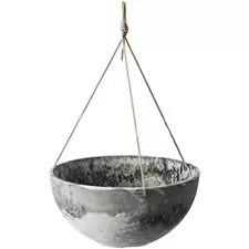 Algreen 14" Acerra Hanging Basket Gray Marble