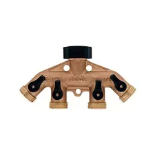 Bond 4 Port Brass Faucet Manifold