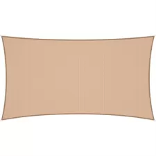 Coolaroo 16'5"x9'11" Premium Rectangle Shade Sail Kit Beech