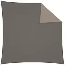 Coolaroo 12' Dualshade Square Sail Cobblestone