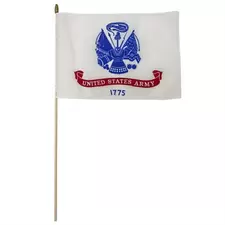 FlagZone 12"x18" Army Poly Cotton Stick Flag