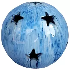 MCarr 12" Sphere W/Stars Falling Blue